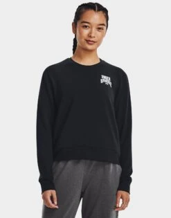 Under Armour Shirt Manches Longues à Col Ras Du Cou Terry Graphic