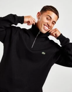 Sport Vêtements Magasin 27 Lacoste Sweatshirt Zippé Pique