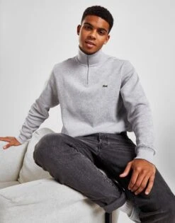 Lacoste Pique 1/2 Zip Sweatshirt