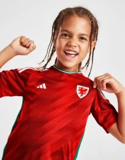 Adidas Kit Domicile Pays De Galles Wales 2022 Enfant -Sport Vêtements Magasin jd 568729 c