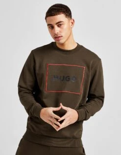 HUGO Sweatshirt Grand Logo Delery Homme
