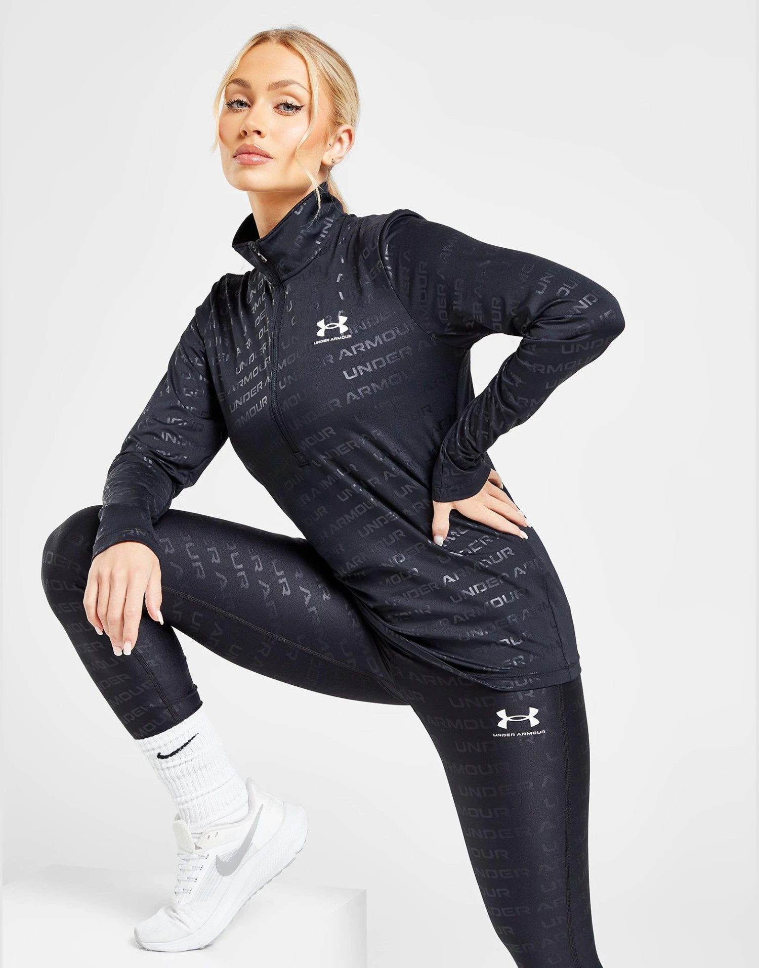 Under Armour Haut Zippé Imprimé HeatGear Femme 1 Under Armour Haut Zippé Imprimé HeatGear Femme