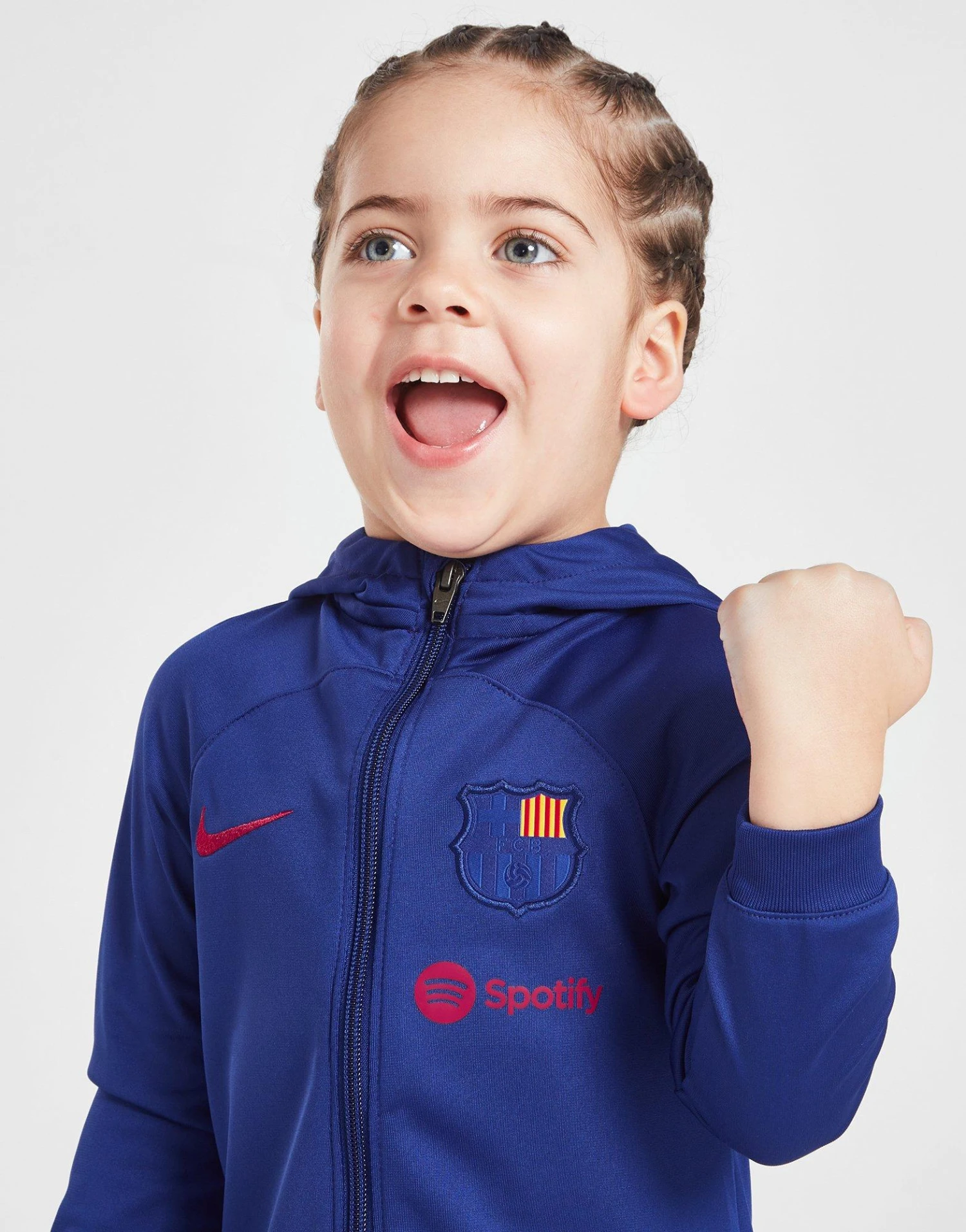 Nike FC Barcelona Strike Hooded Tracksuit Infant 2 Nike FC Barcelona Strike Hooded Tracksuit Infant â Image 2