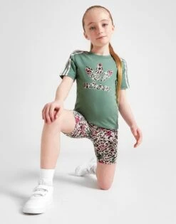 Adidas Originals Ensemble T-shirt/Short Cycliste Enfant Léopard Enfant