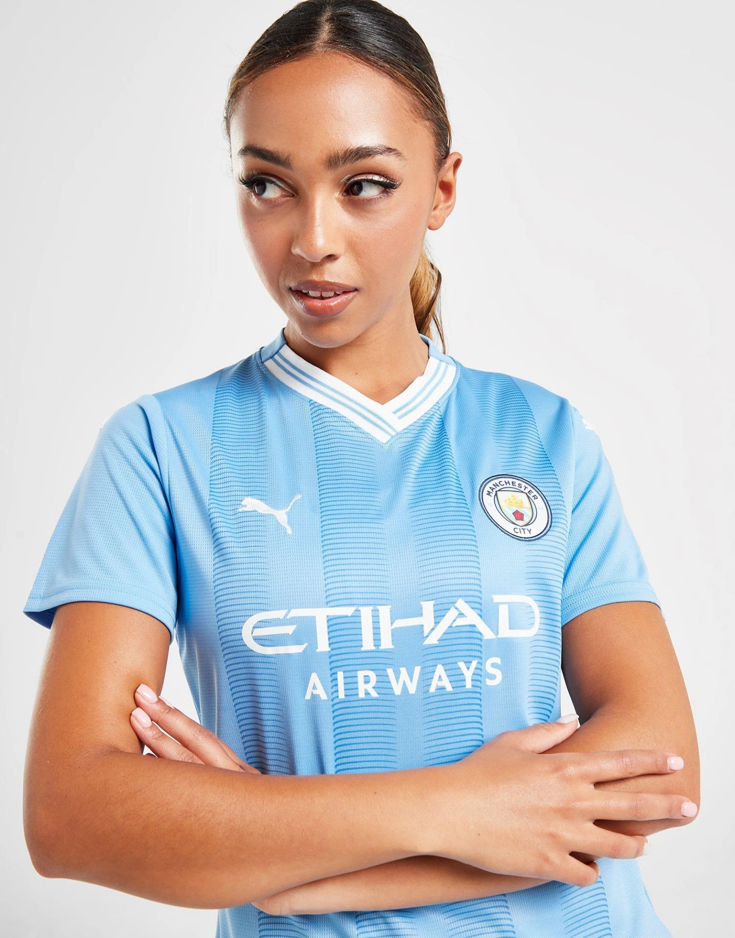 Puma Maillot Domicile Manchester City FC 2023/24 Femme 1 Puma Maillot Domicile Manchester City FC 2023/24 Femme