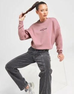 Fred Perry Sweatshirt Logo Femme
