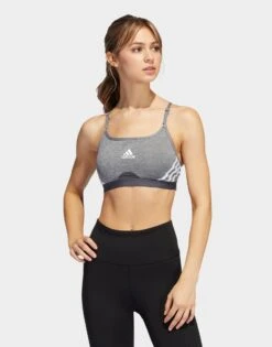 Adidas Brassière Aeroreact Training Light-Support 3-Stripes