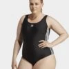 Adidas Originals Maillot De Bain à 3 Bandes Adicolor (Grandes Tailles)