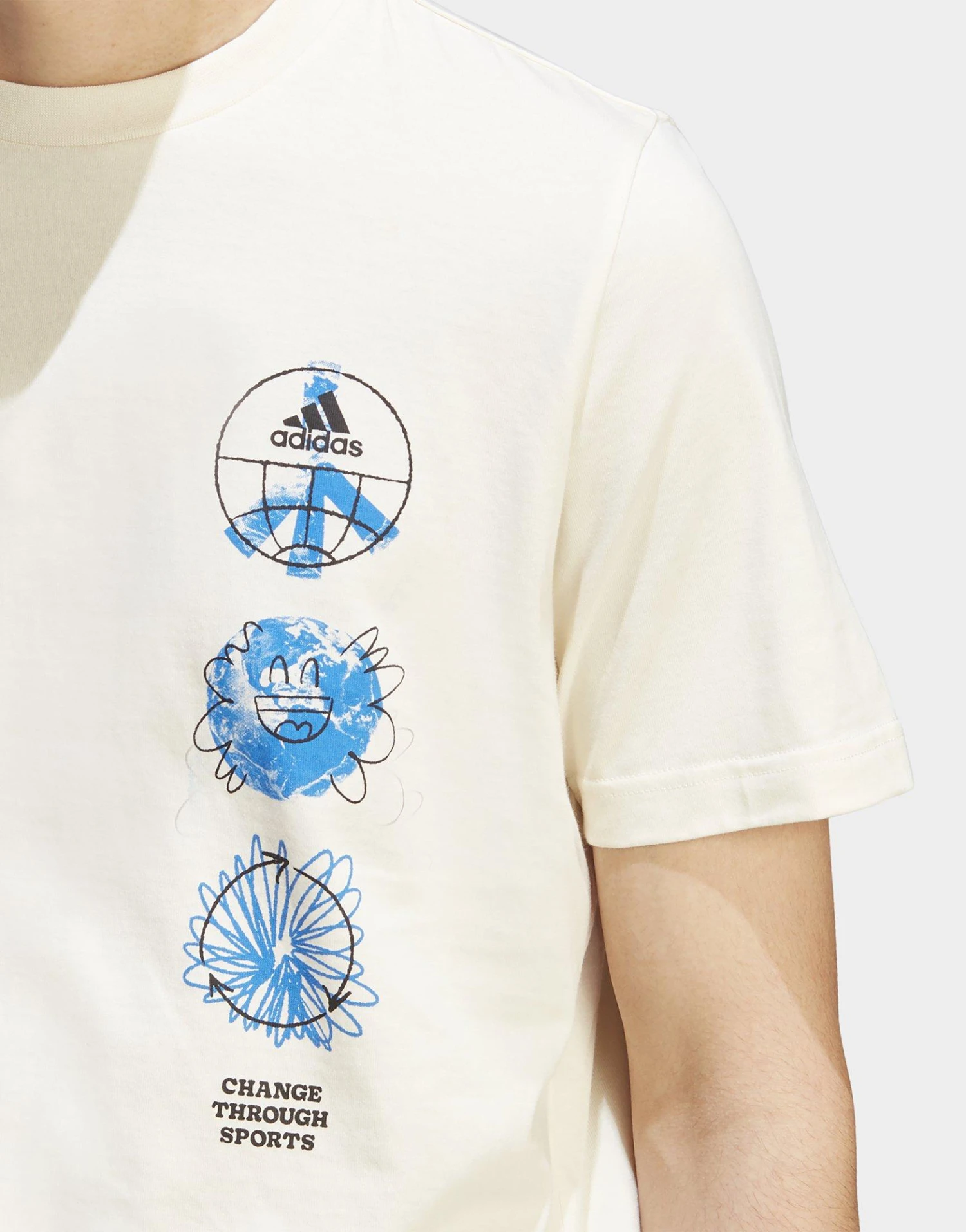 Adidas T-shirt Sportswear Change Through Sports Triple 4 Adidas T-shirt Sportswear Change Through Sports Triple – Image 4