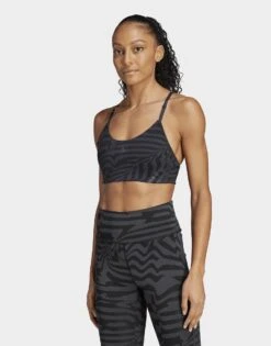 Adidas Brassière 3 Bandes Jacquard AeroImpact Training Maintien Léger