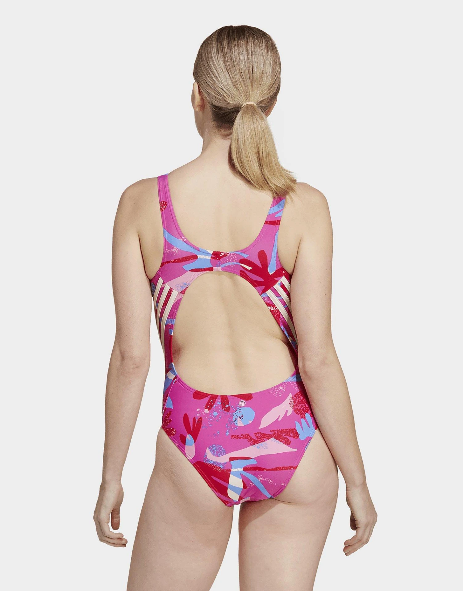 Adidas Maillot De Bain à Fleurs 3-Stripes 3 Adidas Maillot De Bain à Fleurs 3-Stripes – Image 3