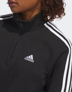 Adidas Sweat-shirt à Zip 1/4 Essentials 3-Stripes -Sport Vêtements Magasin jd IC8780 d