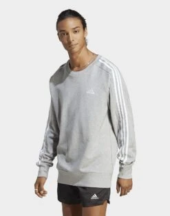 Adidas Sweat-shirt à 3 bandes En Molleton Essentials
