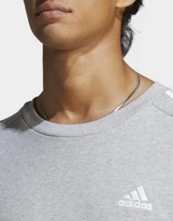 Adidas Sweat-shirt à 3 bandes En Molleton Essentials -Sport Vêtements Magasin jd IC9319 d