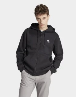Adidas Originals Veste à Capuche Entièrement Zippée Trèfle Essentials