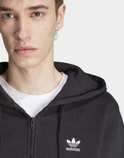 Adidas Originals Veste à Capuche Entièrement Zippée Trèfle Essentials -Sport Vêtements Magasin jd IL2511 d